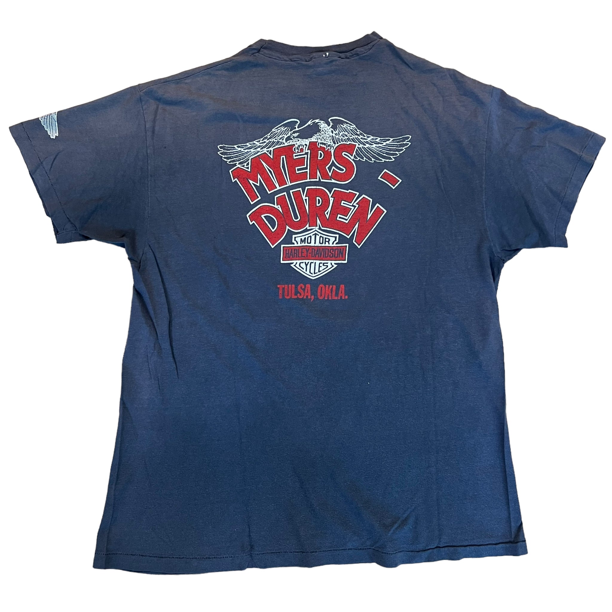 Vintage HARLEY DAVIDSON Anything Else Is Un-American Eagle T Shirt 