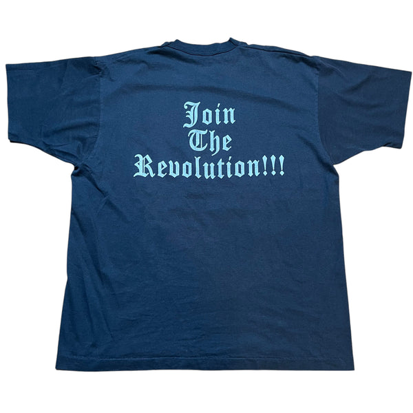 Vintage BEST Extreme ECW Championship Wrestling Join The Revolution T Shirt 90s Black XL