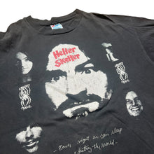 Load image into Gallery viewer, Vintage HANES Charles Manson Helter Skelter Creepy Crawl T Shirt 90s Black XL
