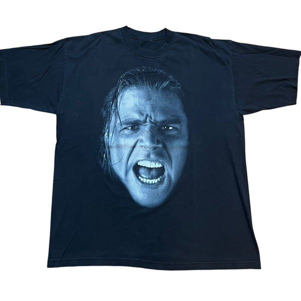 Vintage TITAN SPORTS Shawn Michaels Big Face 1997 WWF Wrestling T Shirt 90s Black