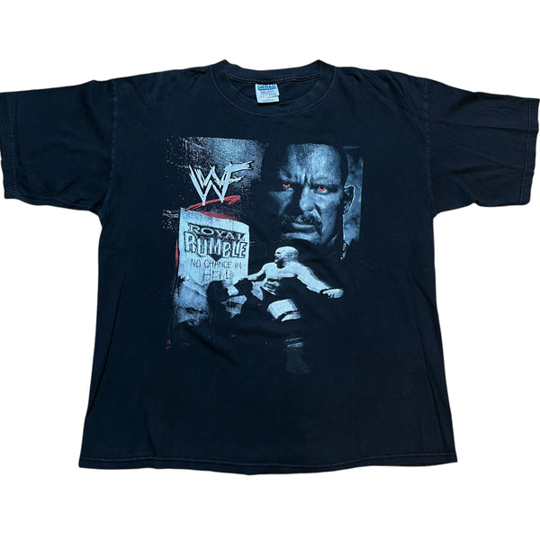 Vintage WWF Stone Cold Steve Austin Royal Rumble No Chance In Hell 1999 Wrestling T Shirt 90s Black XL