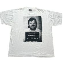 Load image into Gallery viewer, Vintage MUTILATION GRAPHICS John Wayne Gacy Mugshot T Shirt 90s Serial Killer White XL
