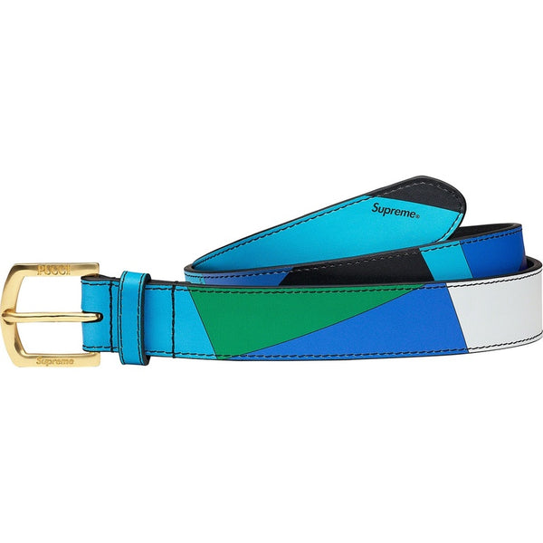 New Supreme Emilio Pucci Belt Blue SS21 