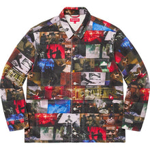 Load image into Gallery viewer, NEW Supreme Nas and DMX Collage Denim Chore Coat Sz Large
