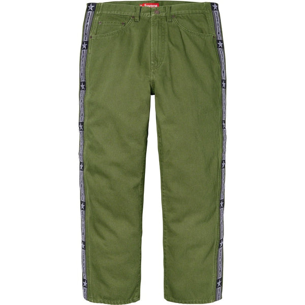 NEW Supreme Snap Off Jeans Olive Sz 36