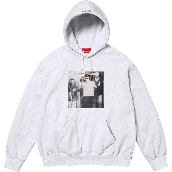 NEW Supreme Antihero Hooded Sweatshirt Ash Grey Large