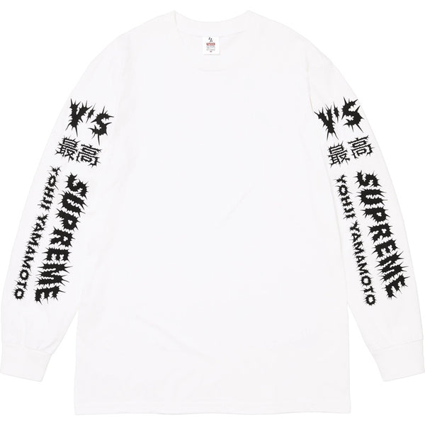 NEW Supreme Y's by Yohji Yamamoto L/S Tee White Sz Medium