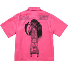 Load image into Gallery viewer, NEW Supreme Y's by Yohji Yamamoto Silk Zip Up S/S Shirt Pink Sz Large
