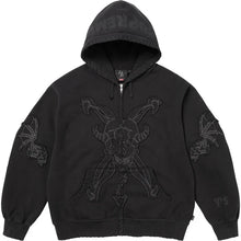 Load image into Gallery viewer, NEW Supreme Y's by Yohji Yamamoto Zip Up Hooded Sweatshirt Black Sz Small
