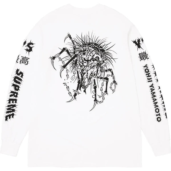 NEW Supreme Y's by Yohji Yamamoto L/S Tee White Sz Medium