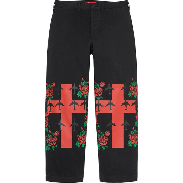 NEW Supreme Sue Clowes Destruction of Purity Chino Pant Black Sz 30