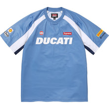 Load image into Gallery viewer, NEW Supreme Ducati Soccer Jersey Blue Large
