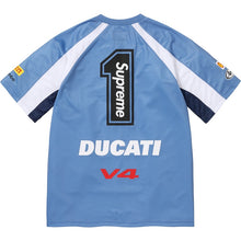 Load image into Gallery viewer, NEW Supreme Ducati Soccer Jersey Blue Large
