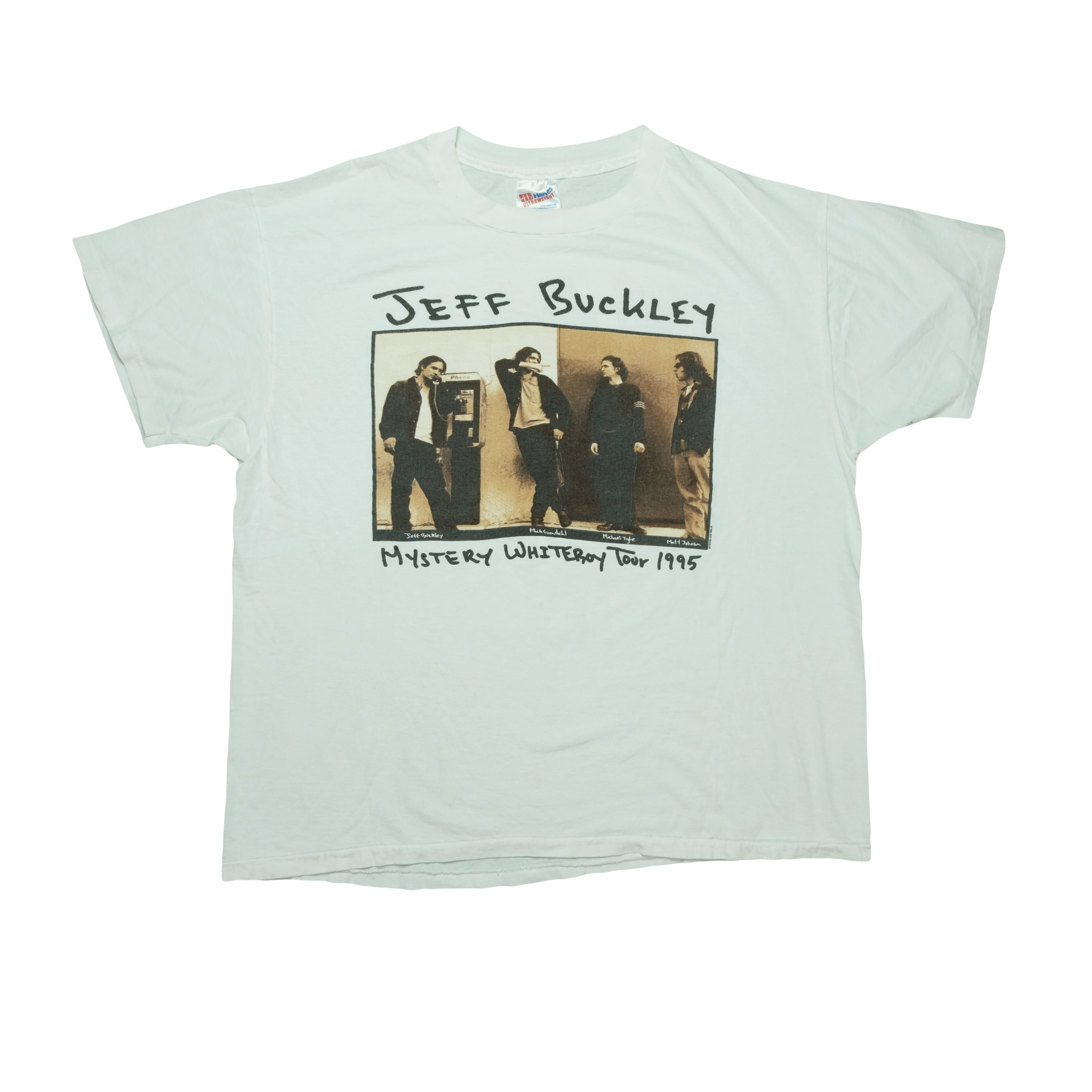 Vintage Jeff Buckley Mystery White Boy 1995 Tour T Shirt 90s White 