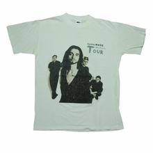 Load image into Gallery viewer, Vintage GEM Depeche Mode Devotional Tour T Shirt 90s White L
