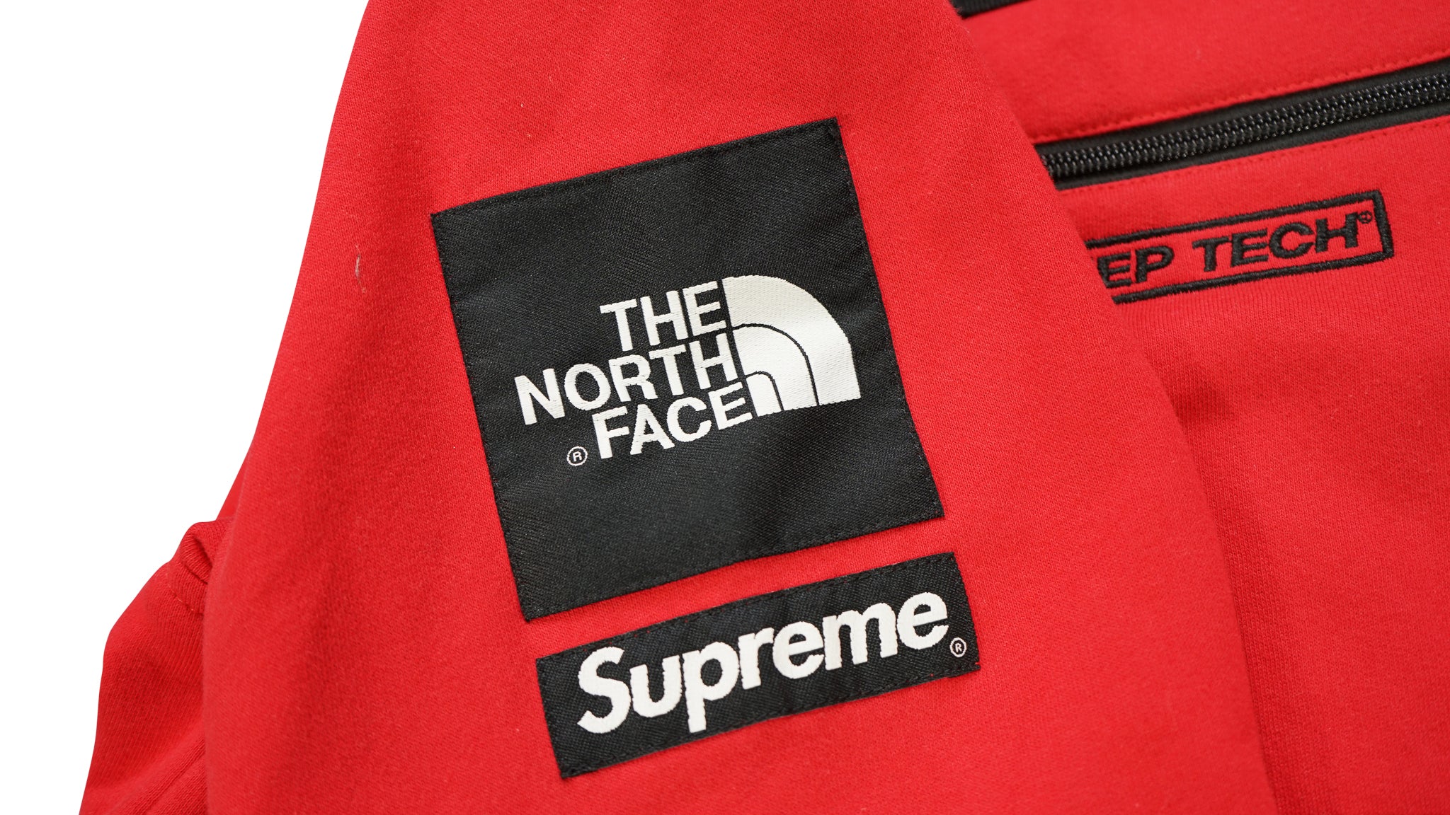 Ss16 Supreme x The North Face Steep Tech Hooded Sweatshirt Red