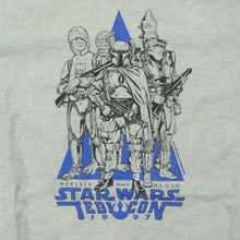 Load image into Gallery viewer, Vintage LUCASFILM Star Wars JediCon 1997 T Shirt 90s Gray
