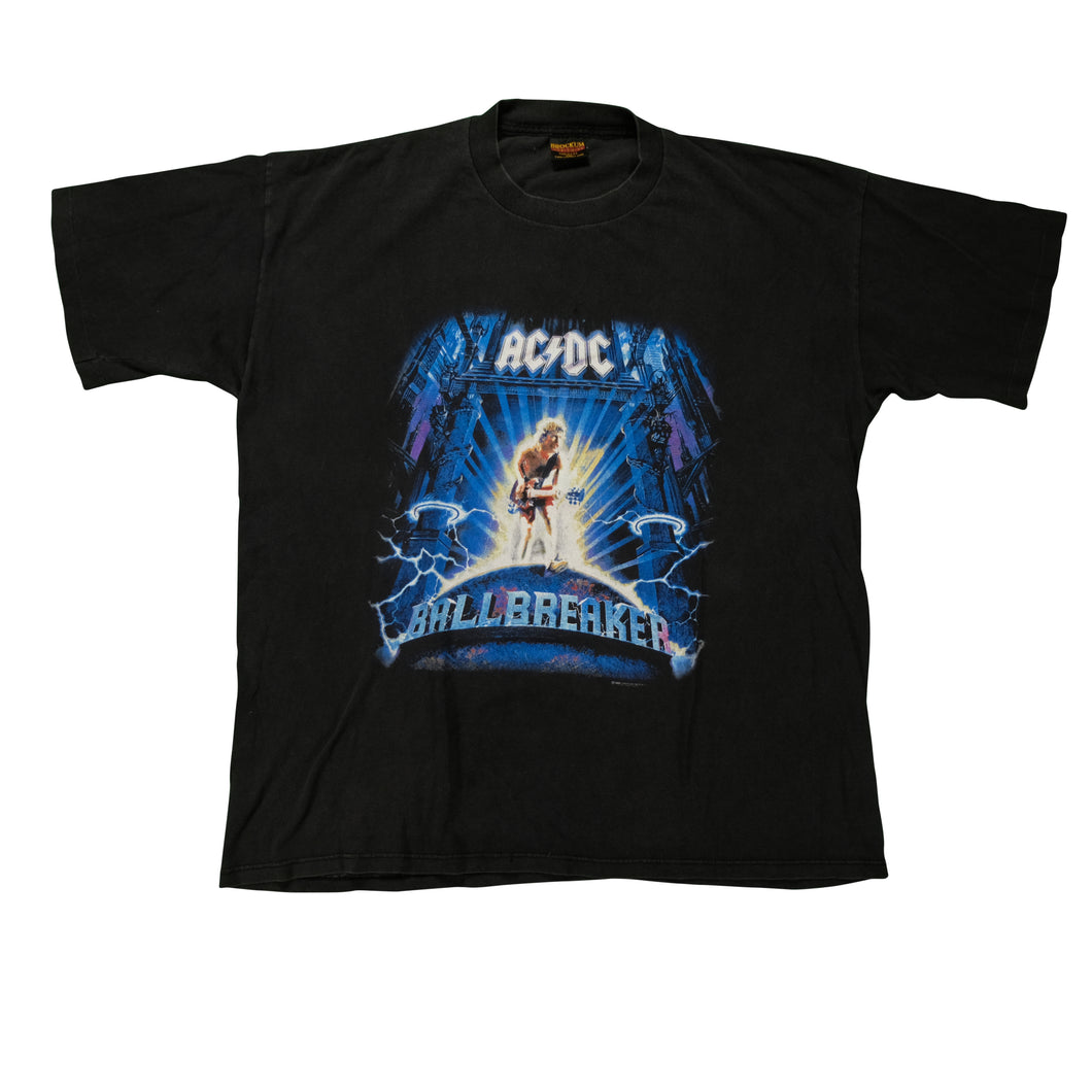Vintage BROCKUM AC/DC Ballbreaker 1996 Tour T Shirt 90s Black 2XL