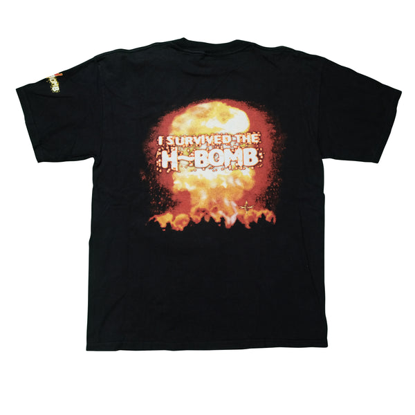 Vintage TULTEX The Harris Brothers Heavy D & Big Ron H-Bomb Wrestling T Shirt 90s Black XL