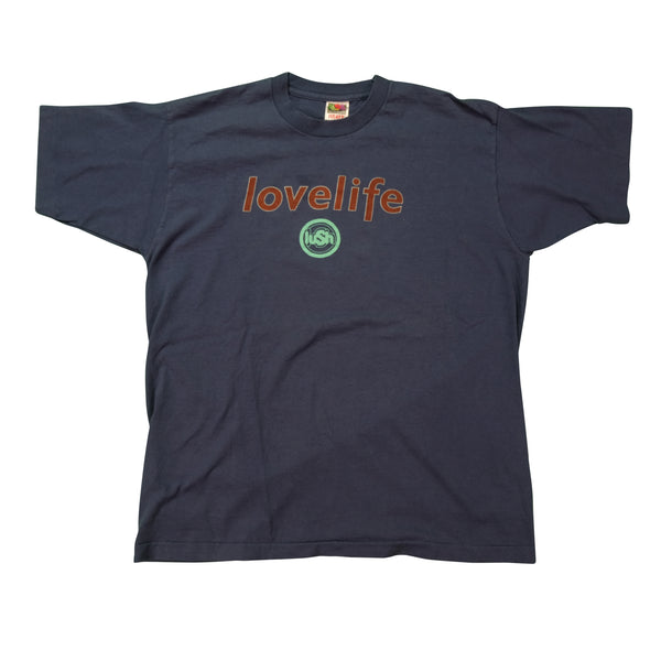 Vintage Lush Lovelife Album Shaving The Pavement 1996 Tour T Shirt 90s Blue XL