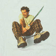 Load image into Gallery viewer, Vintage SHORT HILLS Airwalk Shoes Sword T Shirt 90s White L
