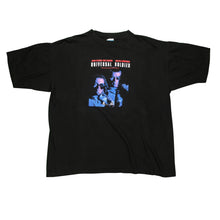 Load image into Gallery viewer, Vintage Q-TEES Universal Solider The Future Has A Bad Attitude 1992 Film T Shirt 90s Black XL
