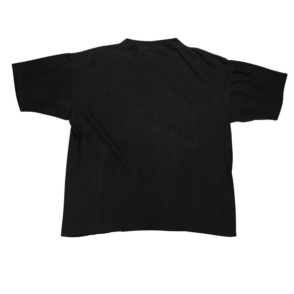 Vintage Q-TEES Universal Solider The Future Has A Bad Attitude 1992 Film T Shirt 90s Black XL