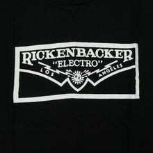 Load image into Gallery viewer, Vintage Rickenbacker Guitars Los Angeles Electro T Shirt 90s Black L
