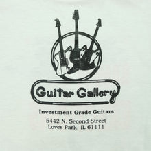 Load image into Gallery viewer, Vintage SCREEN STARS Sammy and the Fabulous Erections Guitar Gallery T Shirt 90s White L
