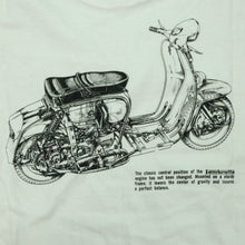 Load image into Gallery viewer, Vintage CLASSIC WEAR Lambretta Italian Motor Scooter Diagram 90s White XL

