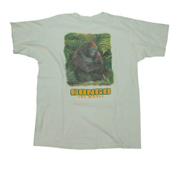Vintage Congo The Movie Pepsi Sponsor Film Promo T Shirt 90s White XL