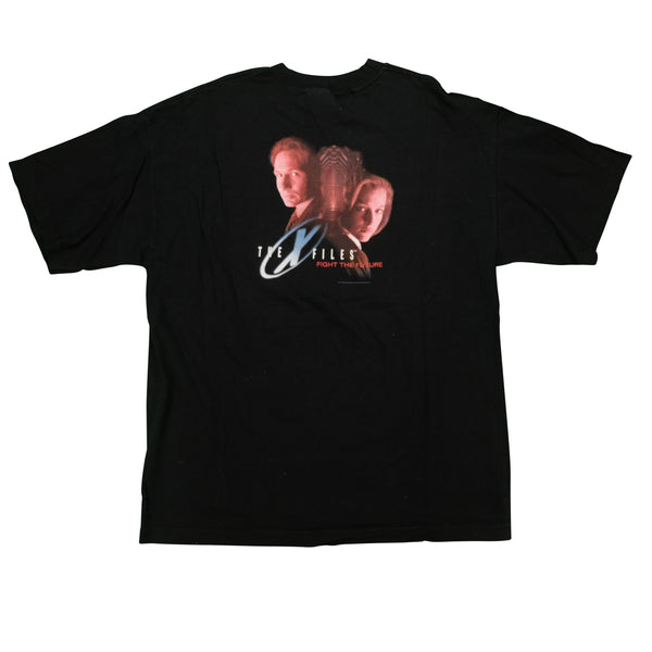 Vintage The X-Files Fight The Future Film Promo 1998 T Shirt 90s Black XL