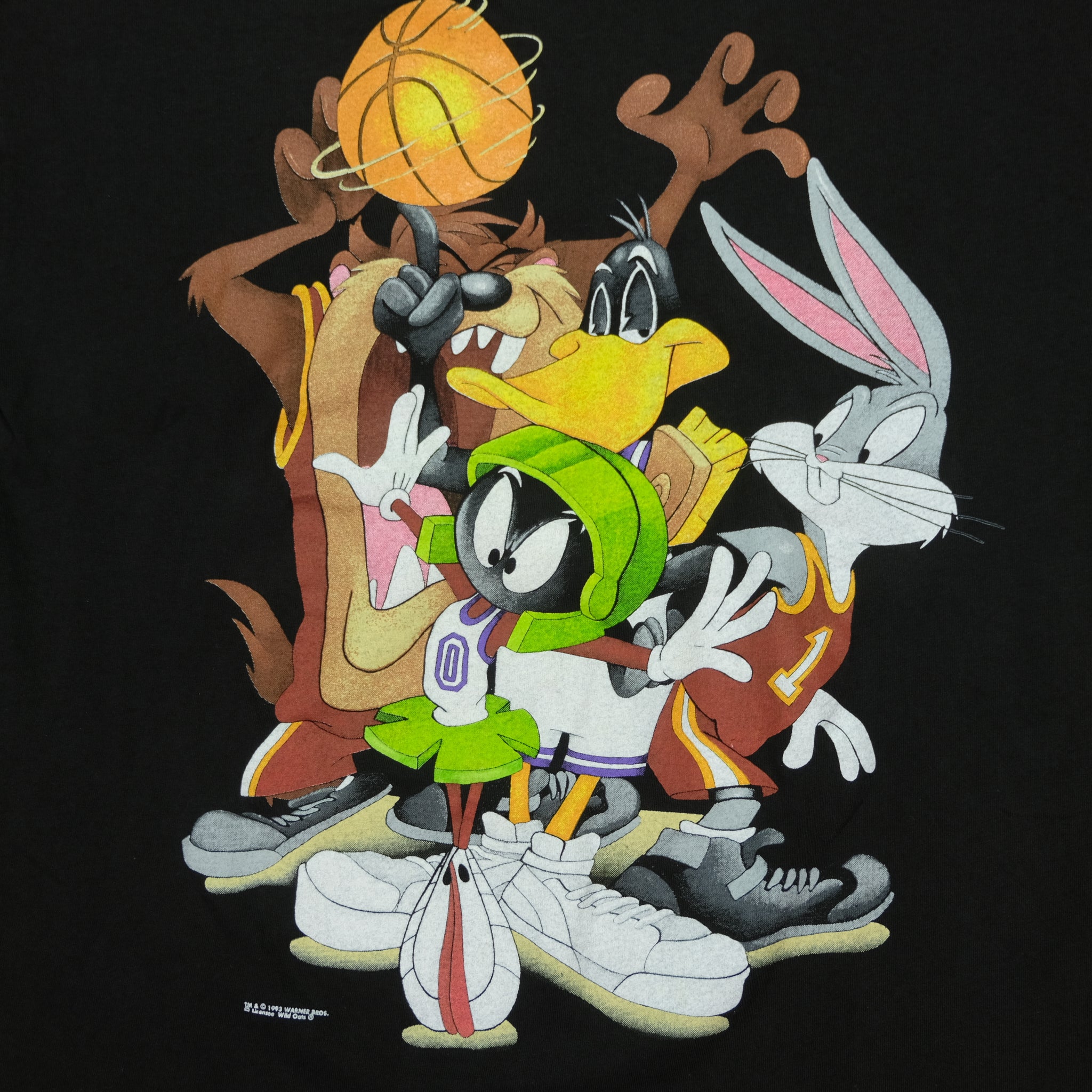 Vintage 1993 Looney Tunes Bugs Bunny Basketball T-Shirt