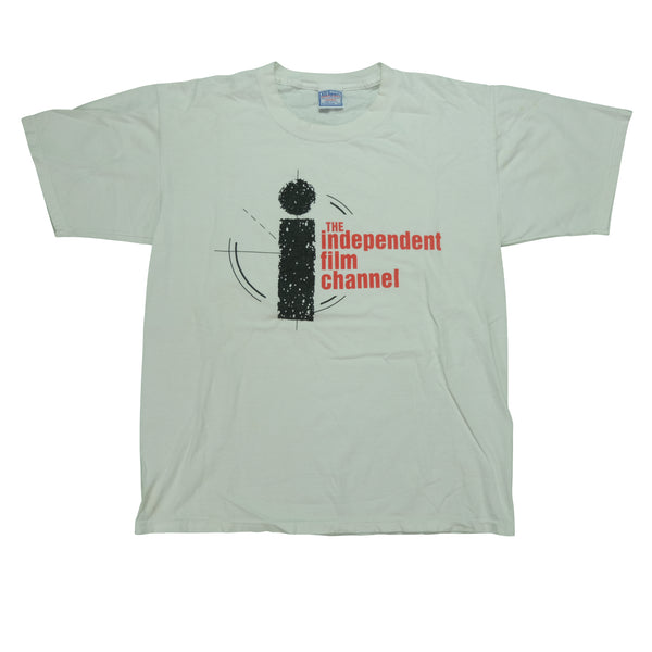 Vintage ALL SPORT IFC The Independent Film Channel T Shirt 90s White L