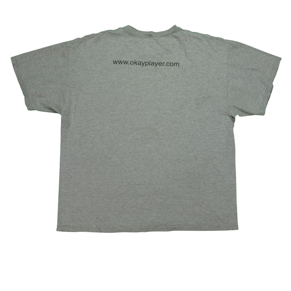 Vintage BLUE GRAPE Okayplayer The Roots 1999 T Shirt 90s Gray