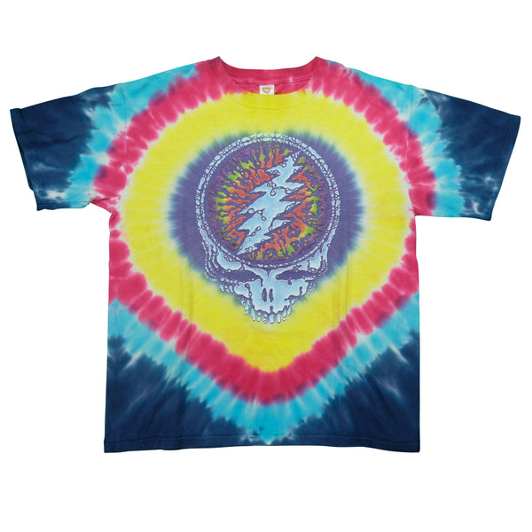 Vintage SUN DOG Grateful Dead Summer Tour Rose Flower Tie Dyed T Shirt 90s Multicolor M
