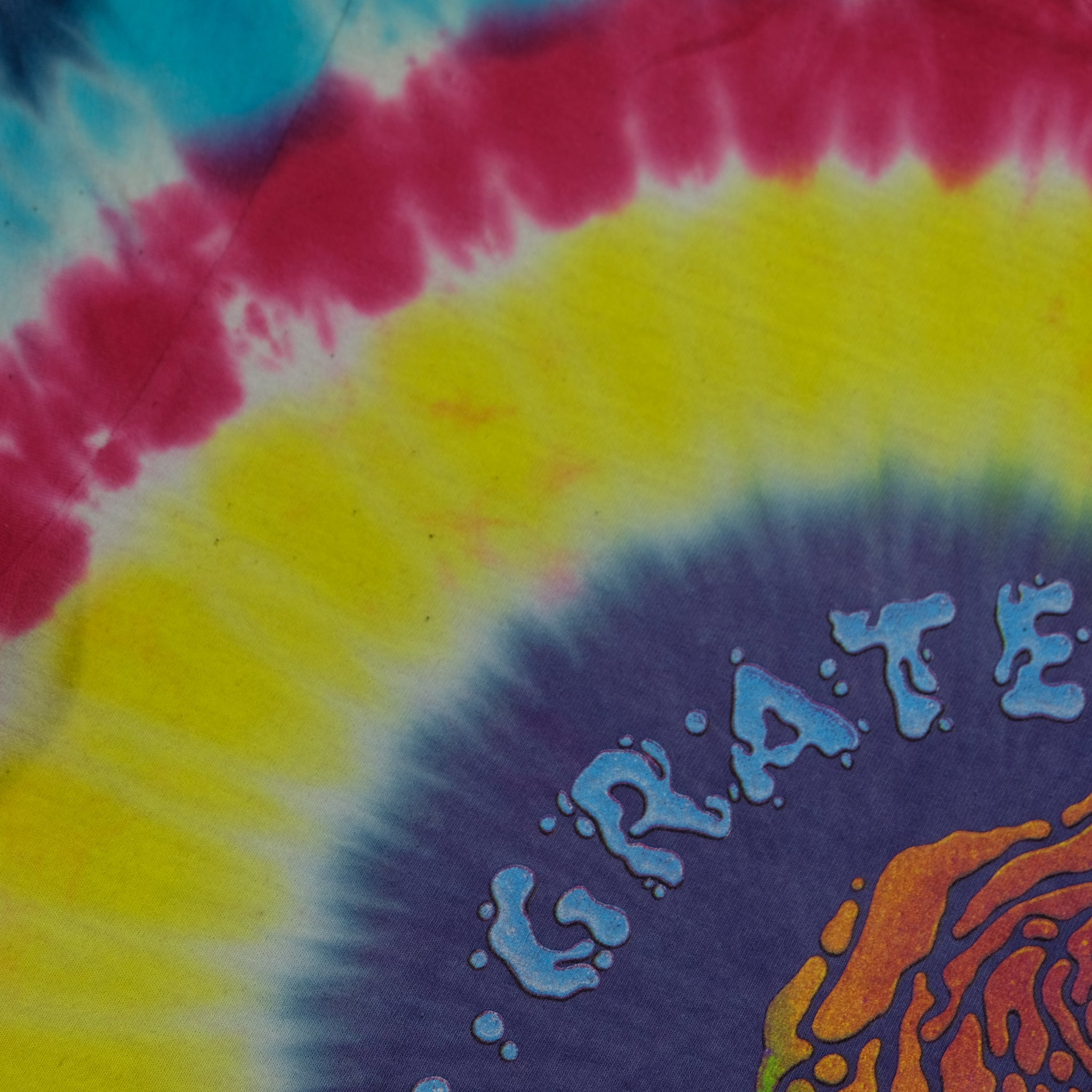 Vintage Grateful Dead Summer Tour Rose Flower Tie Dyed Tee by Sun