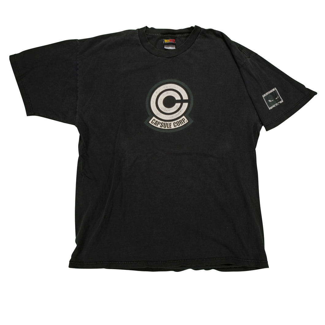Vintage DRAGON BALL Z Capsule Corp. T Shirt 2000s Black XL