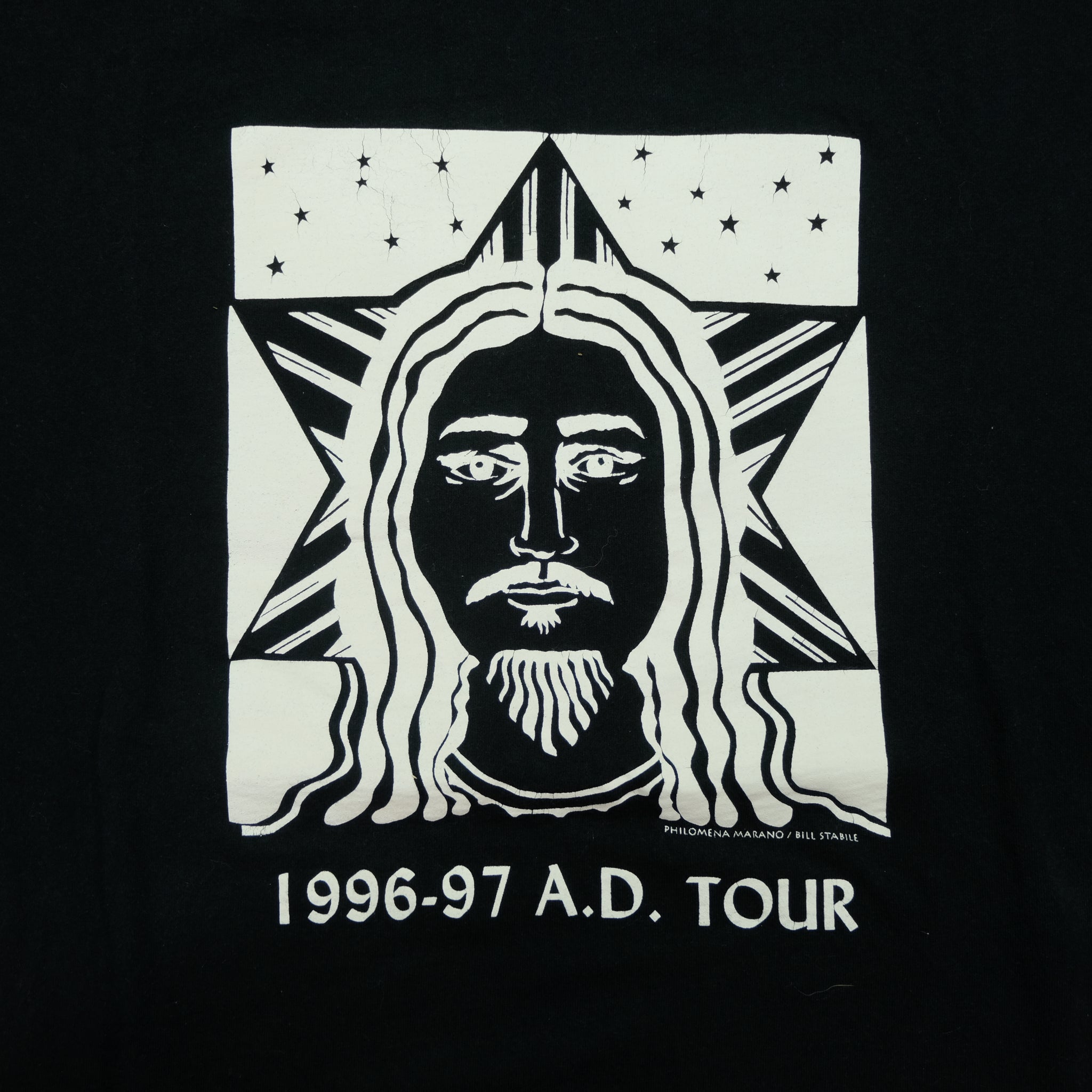 Vintage A.D. Christian Rock Band Jesus Christ Face 1996-97 Tour T Shir –  Reset Web Store