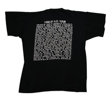Load image into Gallery viewer, Vintage A.D. Christian Rock Band Jesus Christ Face 1996-97 Tour T Shirt 90s Black XL

