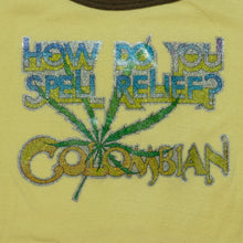 Load image into Gallery viewer, How Do You Spell Relief? Colombian Reefer Iron-on Tee
