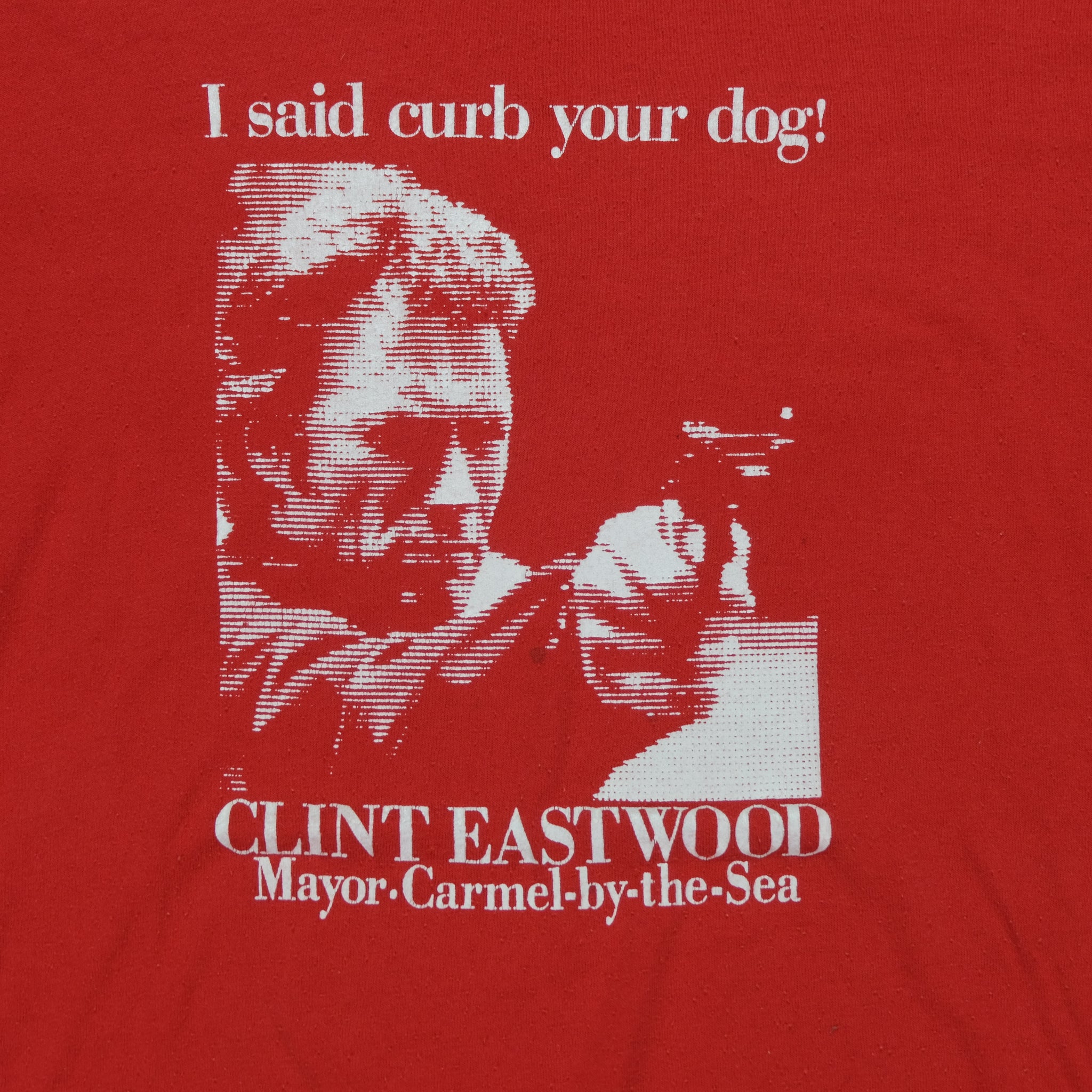 M * vintage 80s Clint Eastwood mayor t shirt * movie carmel by the sea medium newest * 32.204 western