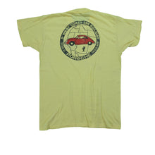 Load image into Gallery viewer, Vintage Porsche West Coast 356 Holiday T Shirt 80s 90s Yellow
