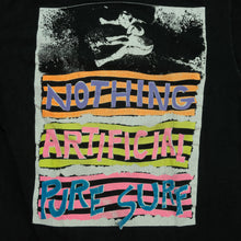 Load image into Gallery viewer, Vintage Pure Surf Nothing Artificial T Shirt 90s Black L
