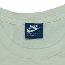 Load image into Gallery viewer, Vintage NIKE Athletics West Spell Out Swoosh T Shirt 80s White M
