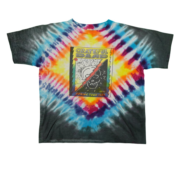 Vintage Grateful Dead Spring Tour Peter Max Art 1988 Tie Dyed T Shirt 80s Multicolor L