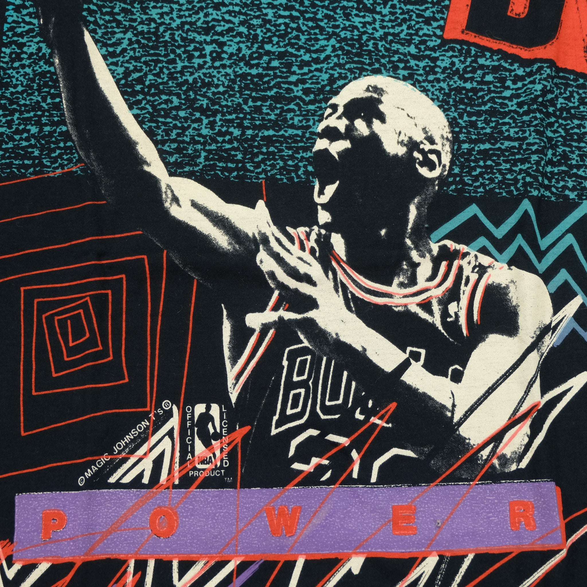 Vintage 80s Chicago Bulls Michael Jordan 23 Print NBA 