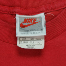 Load image into Gallery viewer, Vintage NIKE Marvin the Martian Michael Jordan In Your Space 1993 T Shirt 90s Red Youth XL
