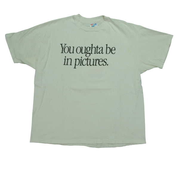 Vintage Apple You Oughta Be In Pictures PhotoFlash Promo T Shirt 90s White XL