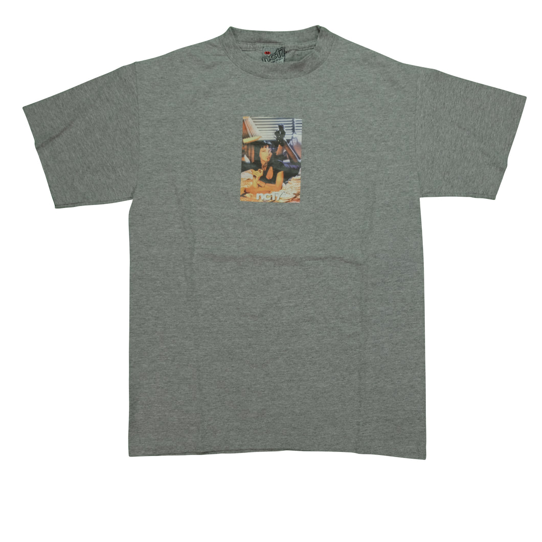 Vintage NC17 Pulp Fiction Mia Wallace T Shirt 90s Gray M